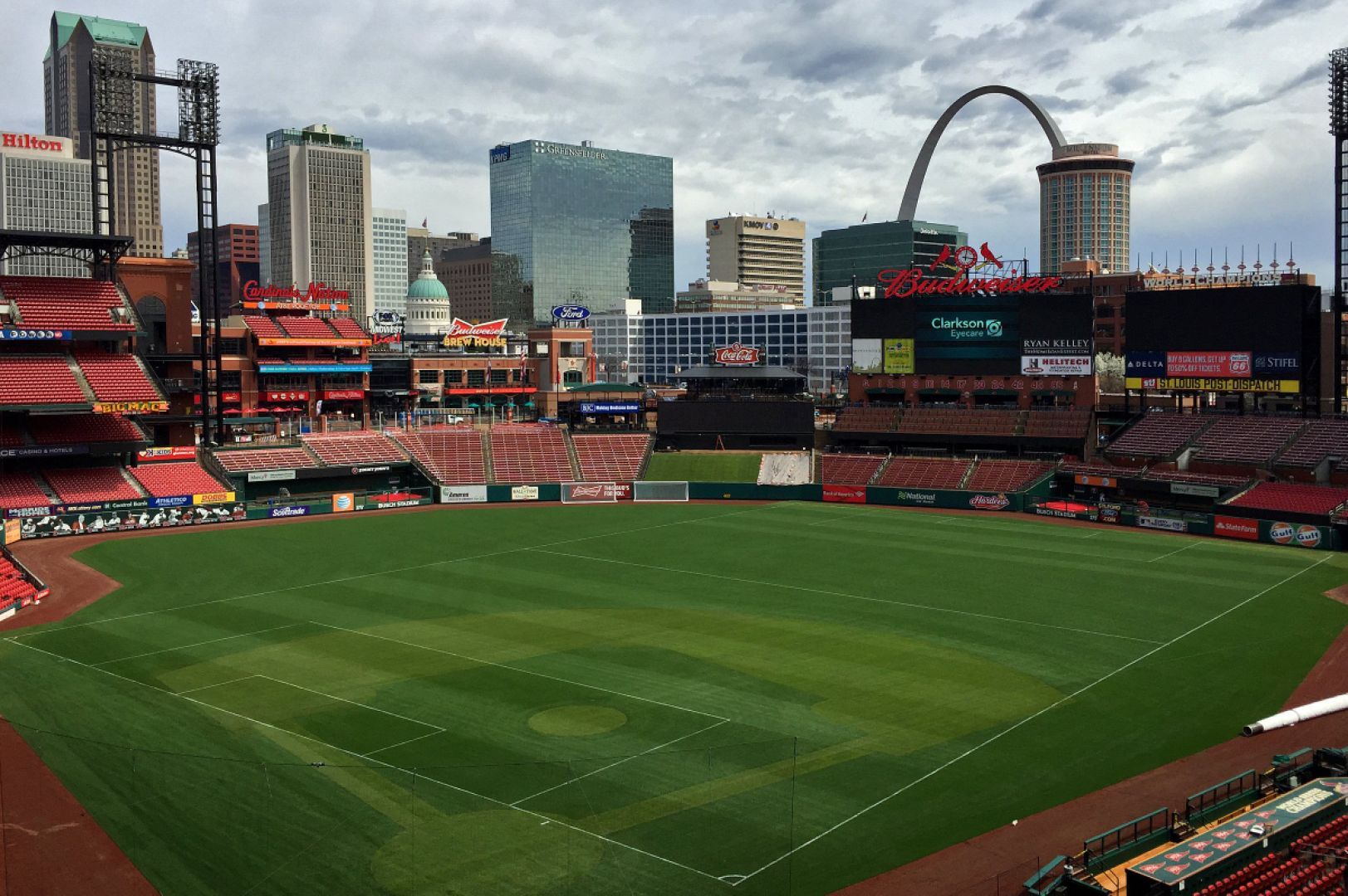 Women's soccer at Busch Stadium in St. Louis